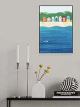 Beach Huts Poster och Canvastavla