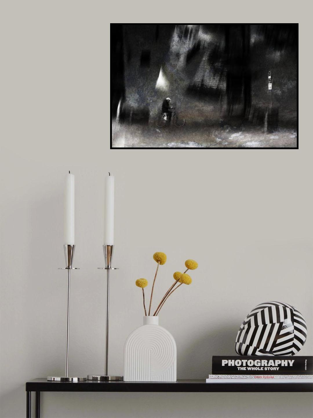 The cyclist Poster och Canvastavla