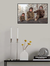 Kid's games in Northern Russia Poster och Canvastavla