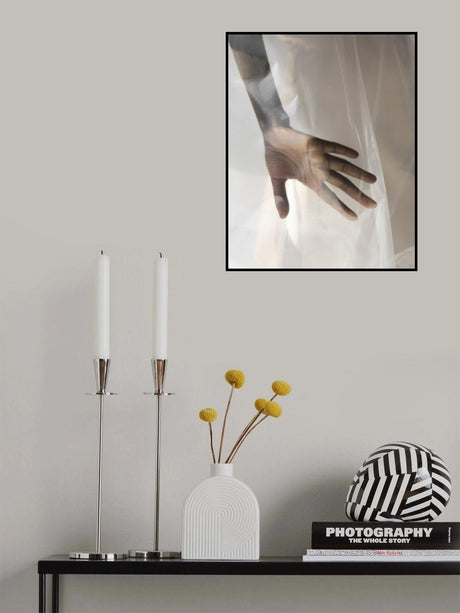 Hand Through Sheer Poster och Canvastavla