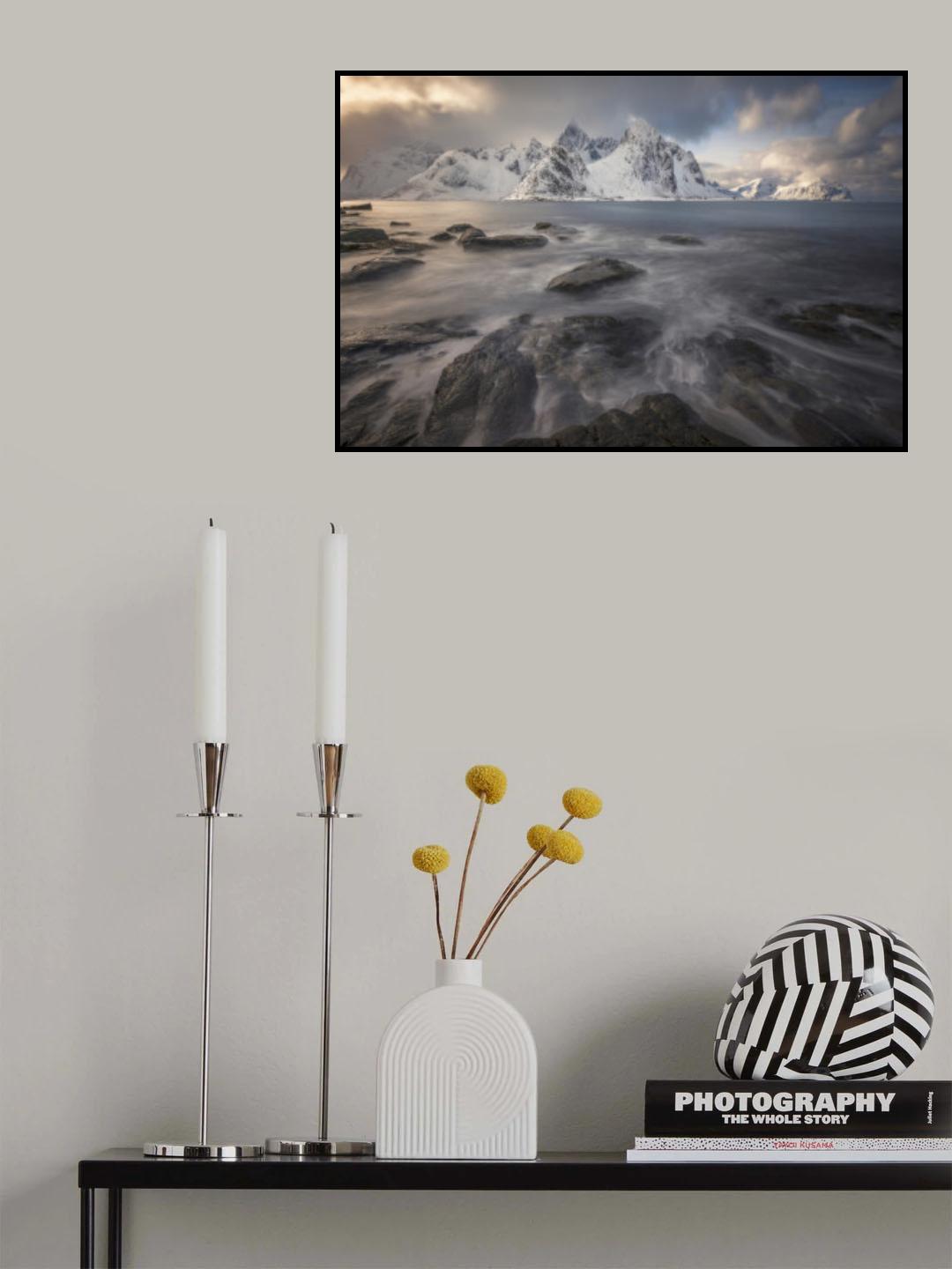 Arctic Sunset Poster och Canvastavla