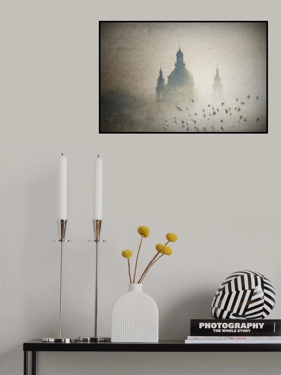 Foggy morning Poster och Canvastavla