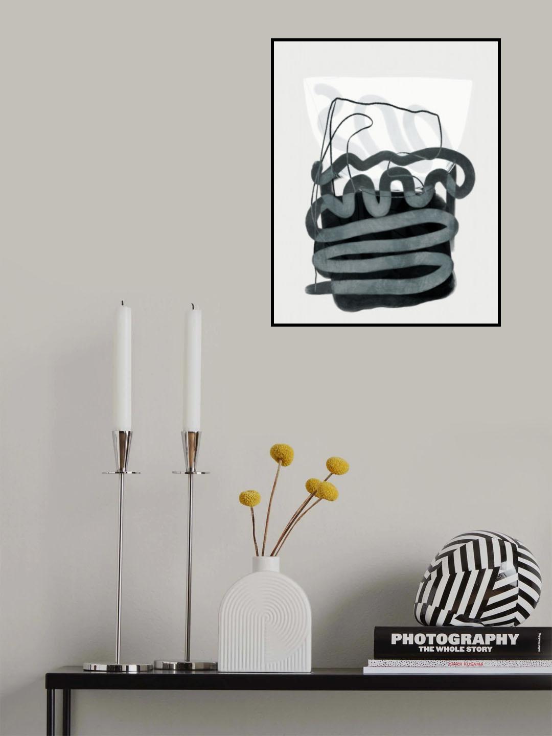 Painted Lines Swazz 3 Kopie Poster och Canvastavla