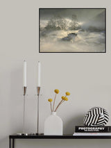 The Village in Morning Mist Poster och Canvastavla