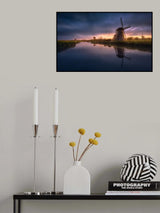 Kinderdijk Windmills Poster och Canvastavla