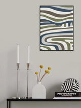 Flowing Stripes Poster och Canvastavla