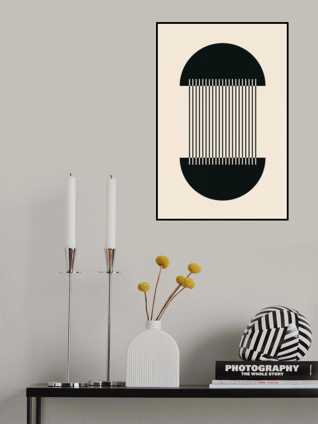 Boho Geometric Circle Poster och Canvastavla