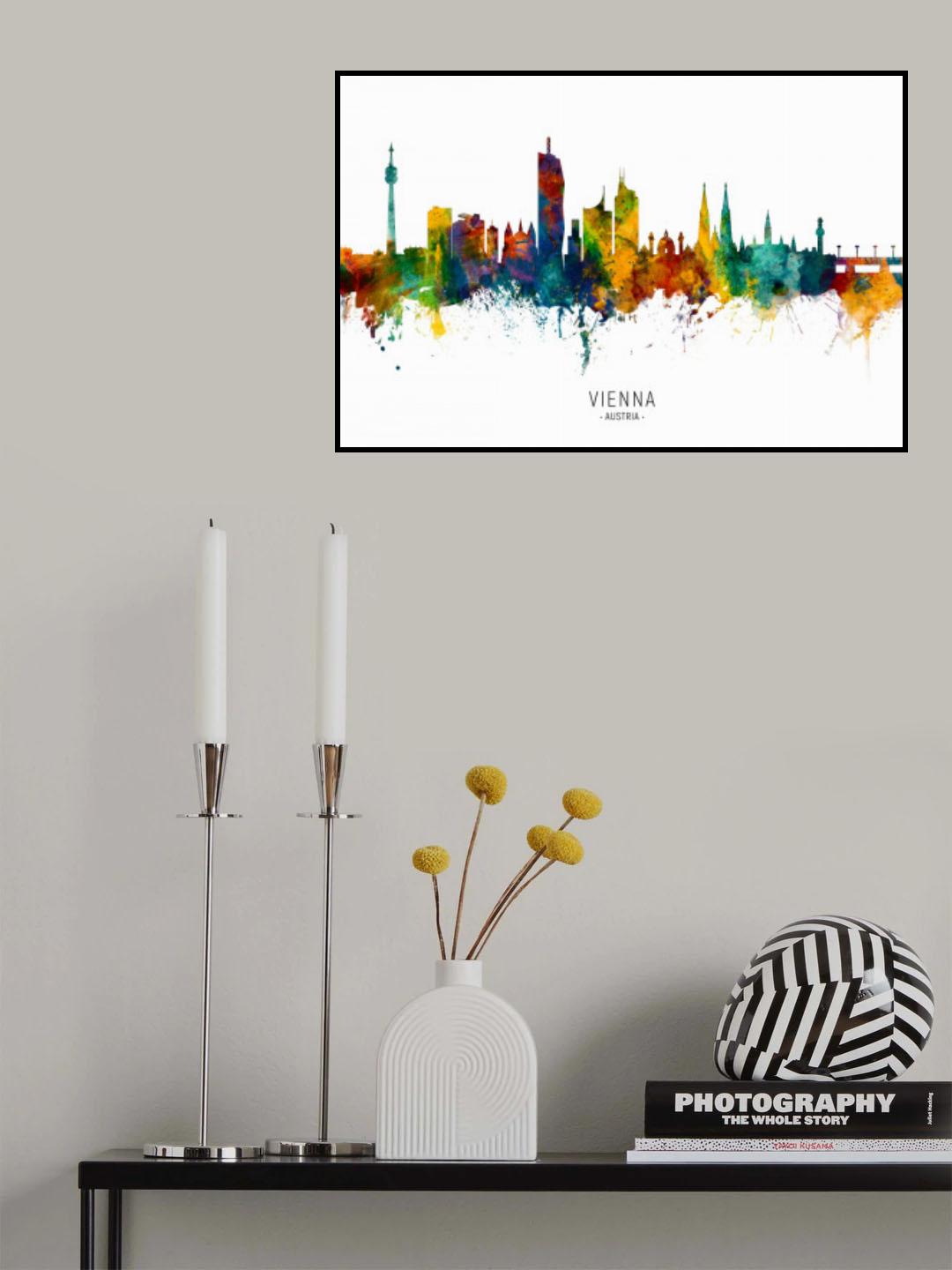 Vienna Austria Skyline Poster och Canvastavla