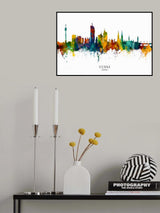 Vienna Austria Skyline Poster och Canvastavla