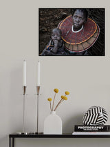 Pokot tribe woman and her child -Kenya Poster och Canvastavla