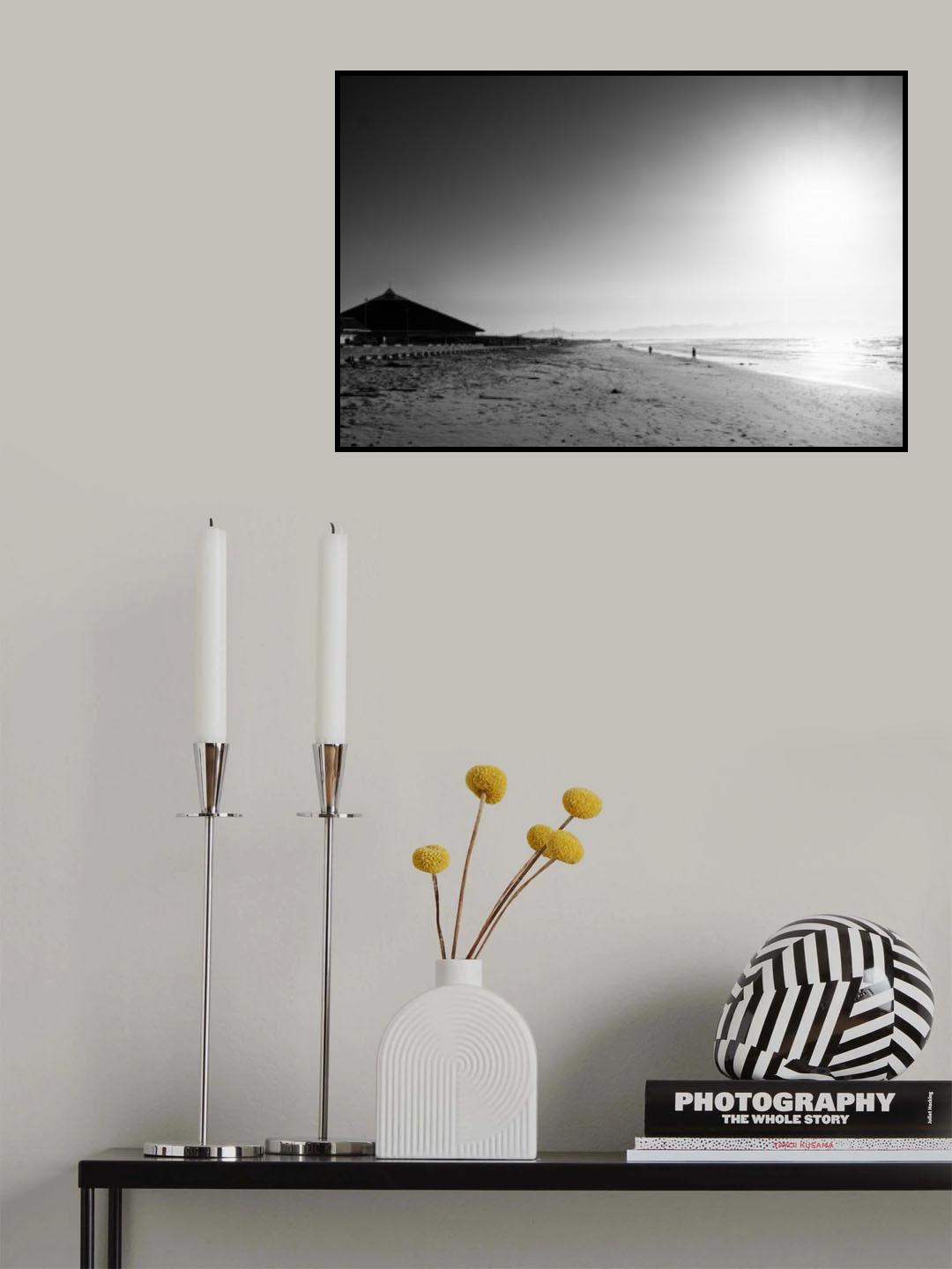 Muizenberg Beach at Sunrise Poster och Canvastavla