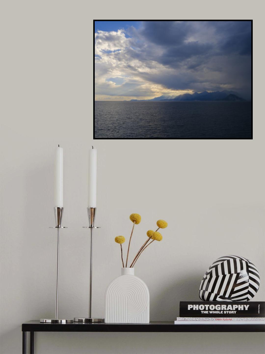 stormy weather and seascape Poster och Canvastavla