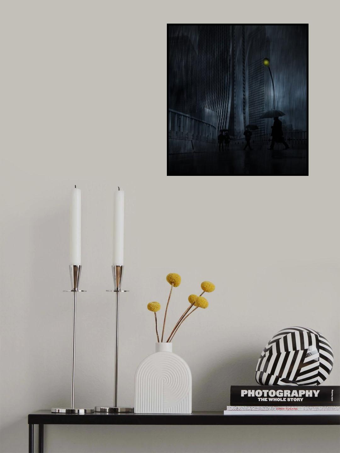 Urban rain Poster och Canvastavla