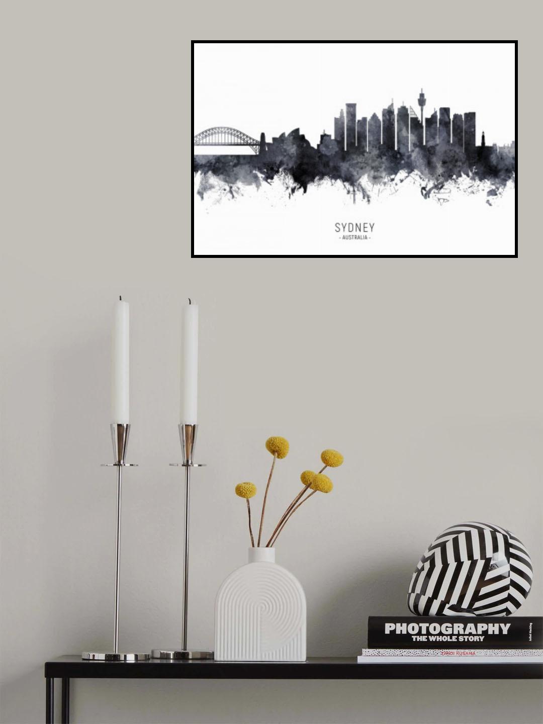 Sydney Australia Skyline Poster och Canvastavla