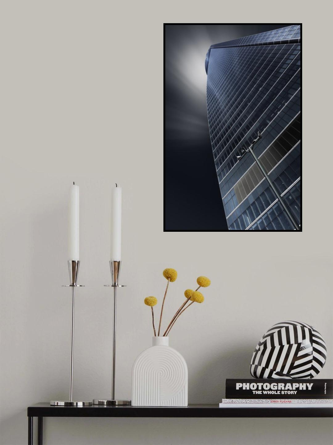 Blue building Poster och Canvastavla