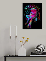 frog loves music Poster och Canvastavla