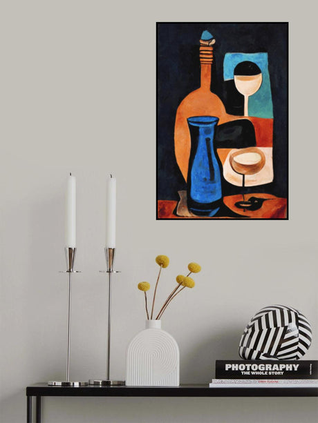 Still Life With Wine Poster och Canvastavla