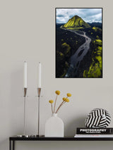 Amazing Contrast in the Icelandic Highlands Poster och Canvastavla