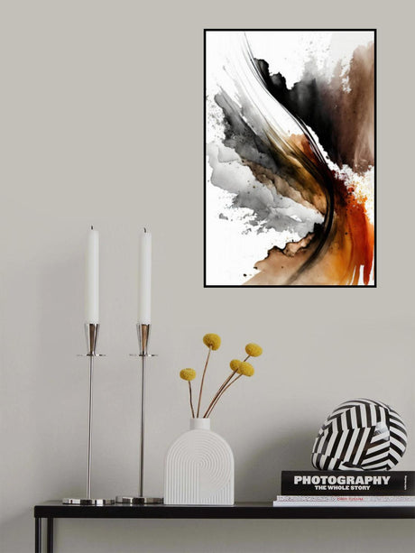 Earthy Abstraction Poster och Canvastavla