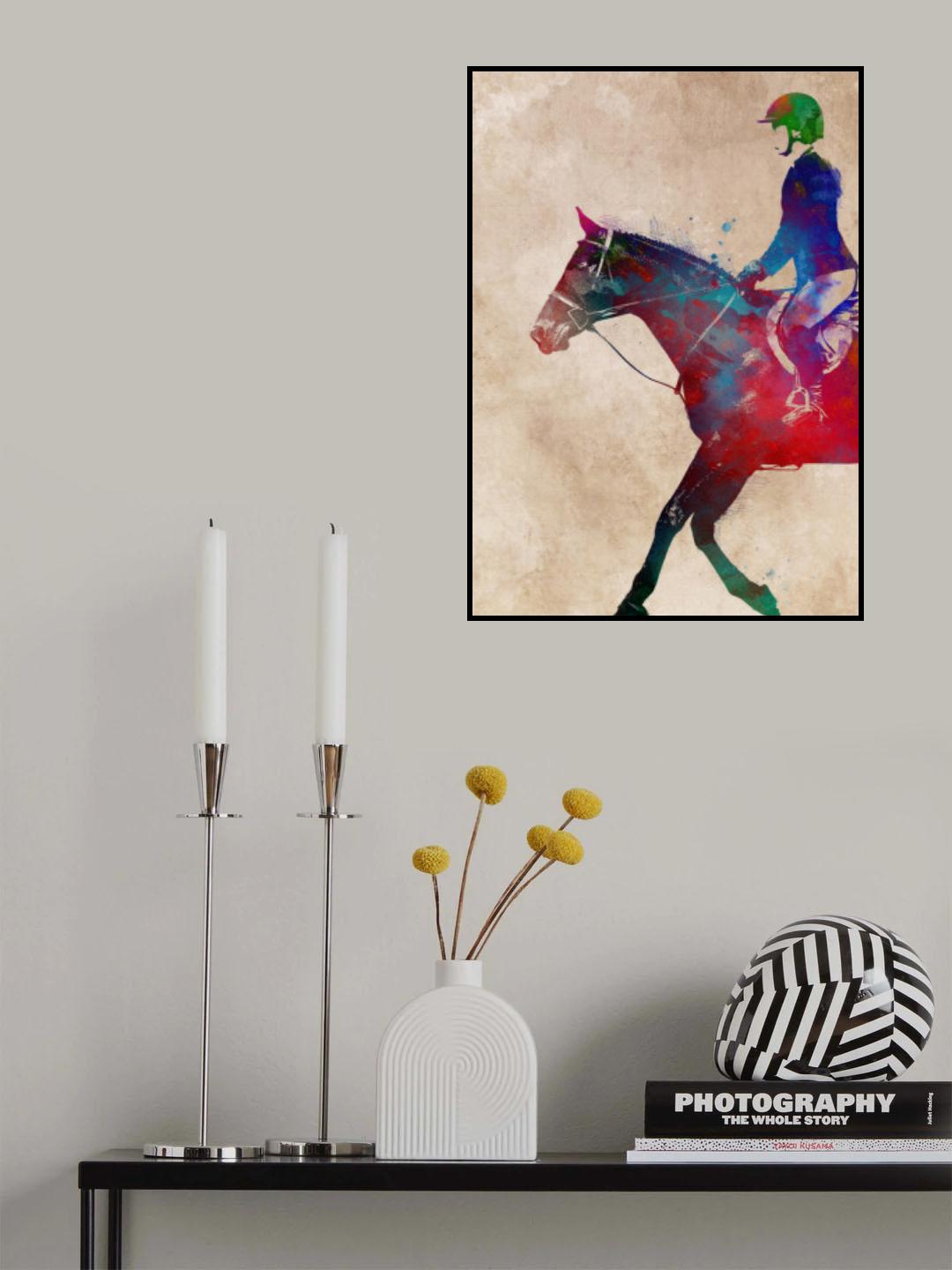 Horse Riding Sport Art (10) Poster och Canvastavla