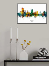 Swansea Wales Skyline Poster och Canvastavla