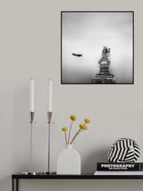 Old Pier and Sunken Boat Poster och Canvastavla