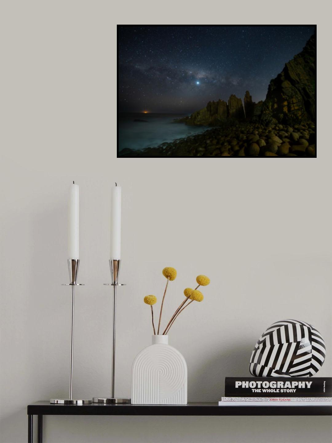 天上银河耀岬角 Poster och Canvastavla