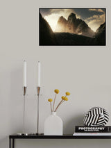 Tre Cime di luce. Poster och Canvastavla