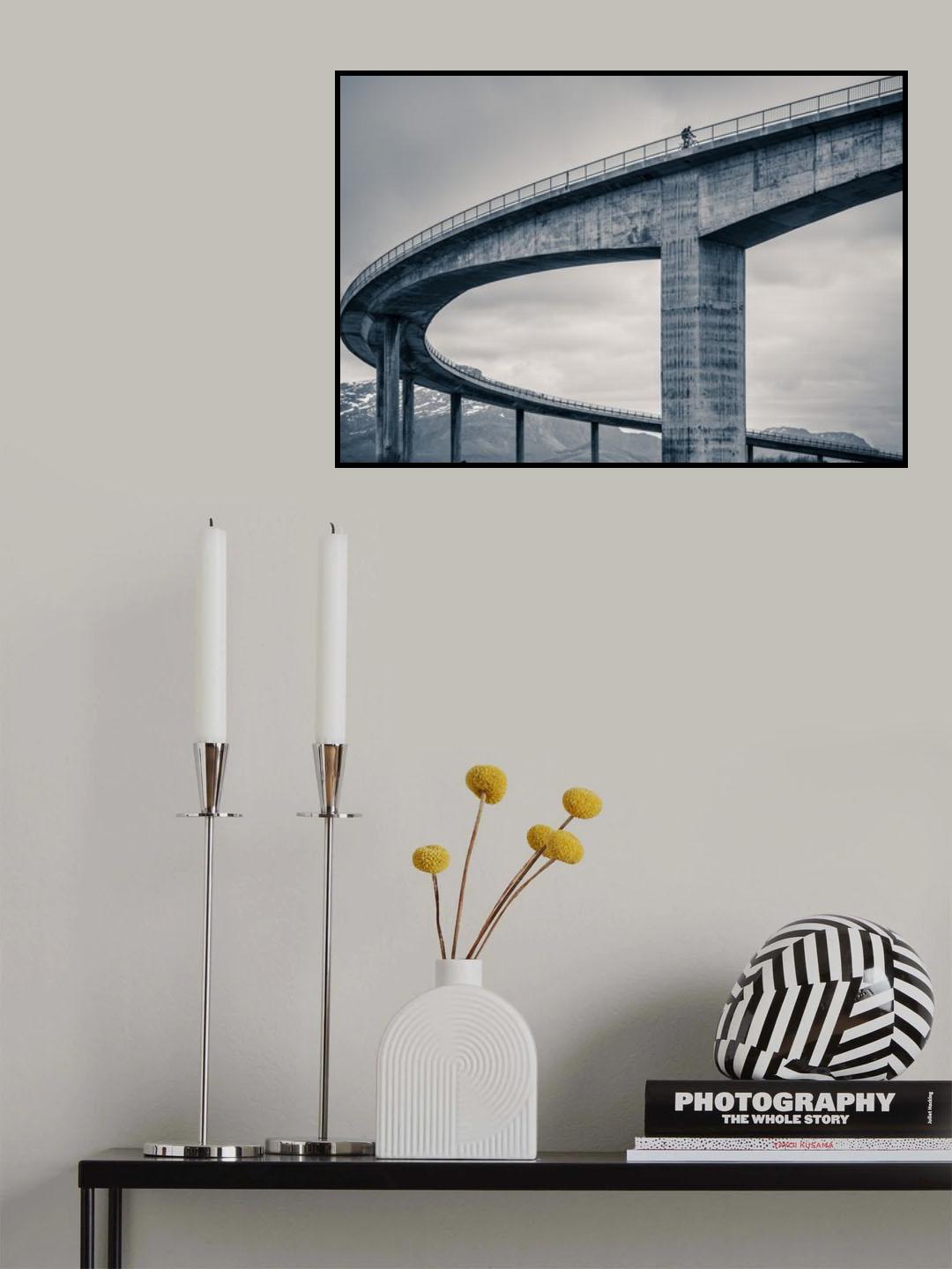 the lonely biker Poster och Canvastavla