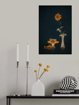 Bright Dahlia and Tomato Poster och Canvastavla
