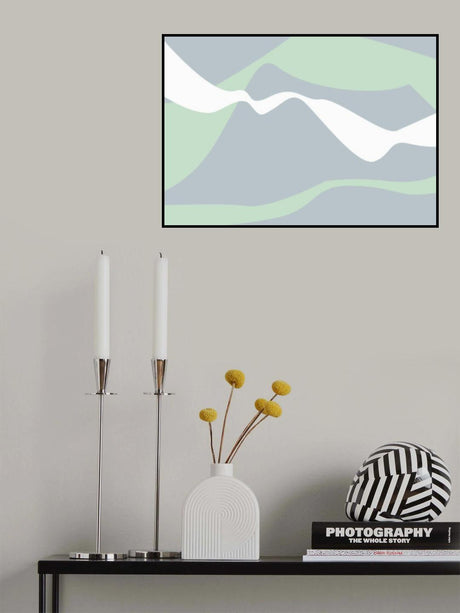 Mountain Waves Poster och Canvastavla