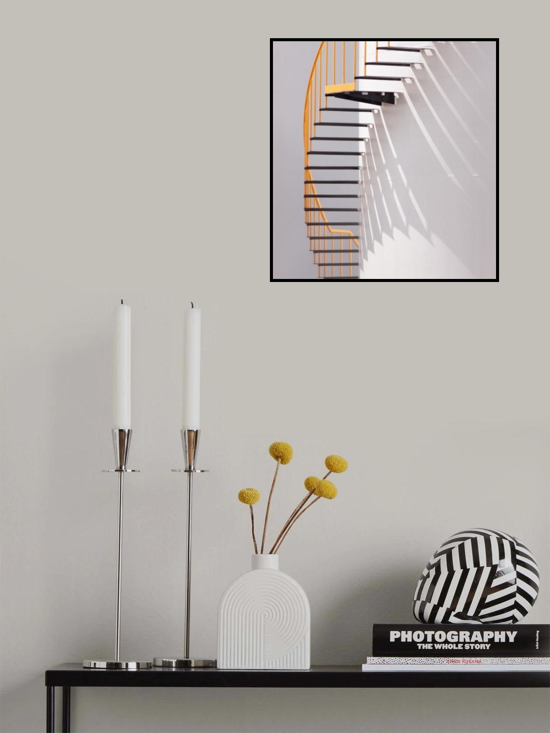 Yellow Staircase Poster och Canvastavla