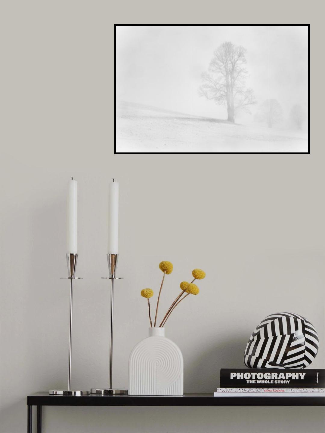 Misty winter in the Allgau Poster och Canvastavla