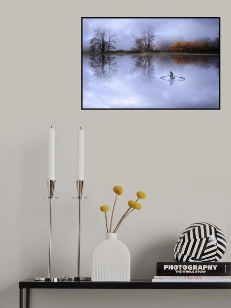 Fog in the lake Poster och Canvastavla