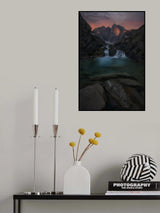 cascada y vignemale Poster och Canvastavla