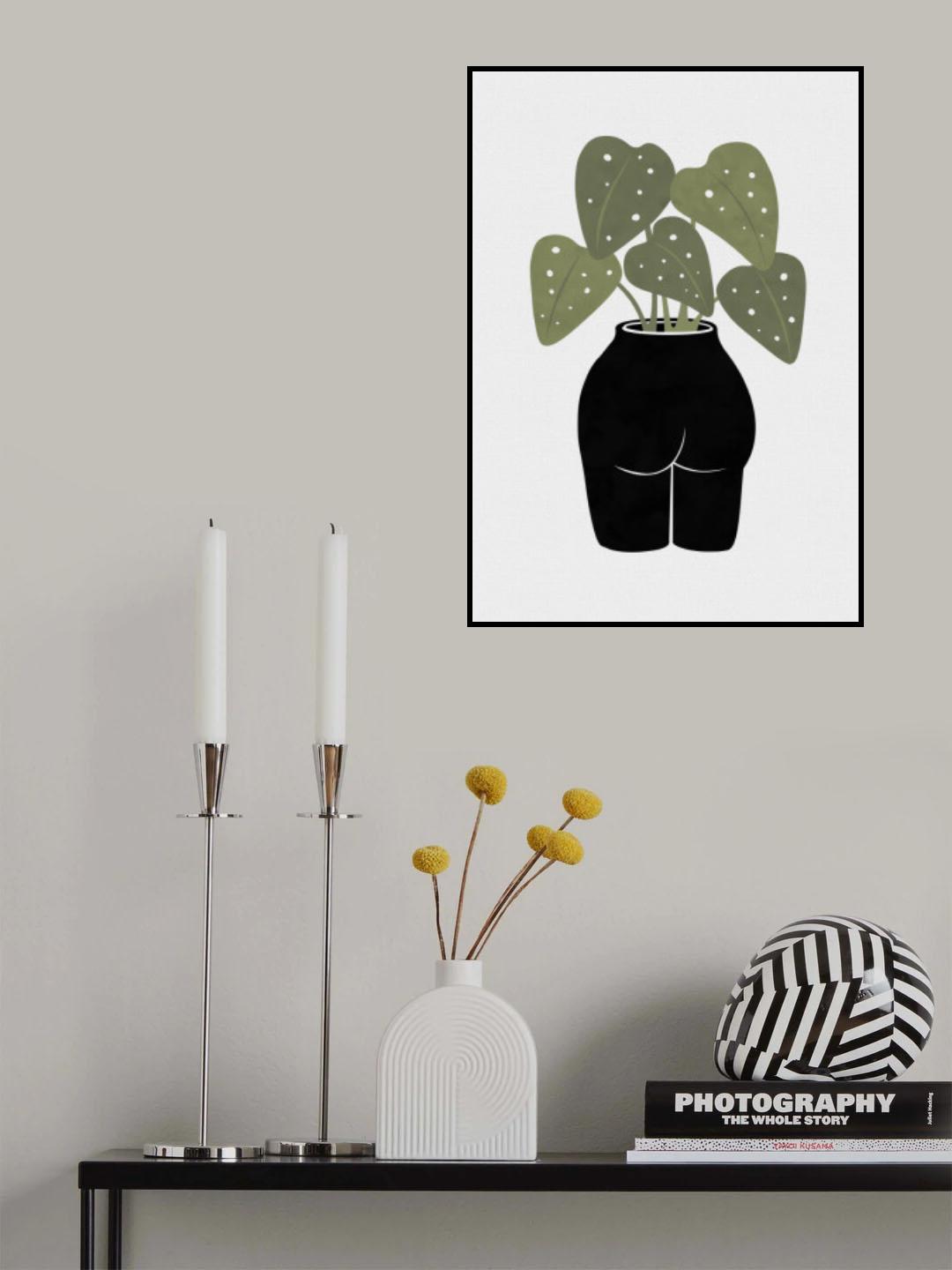 Butt Anical Vase Poster och Canvastavla