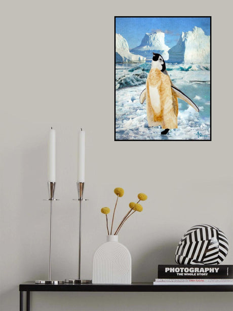 Penguin Chick In the Arctic Poster och Canvastavla