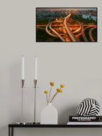 Golden Snake Dance Poster och Canvastavla
