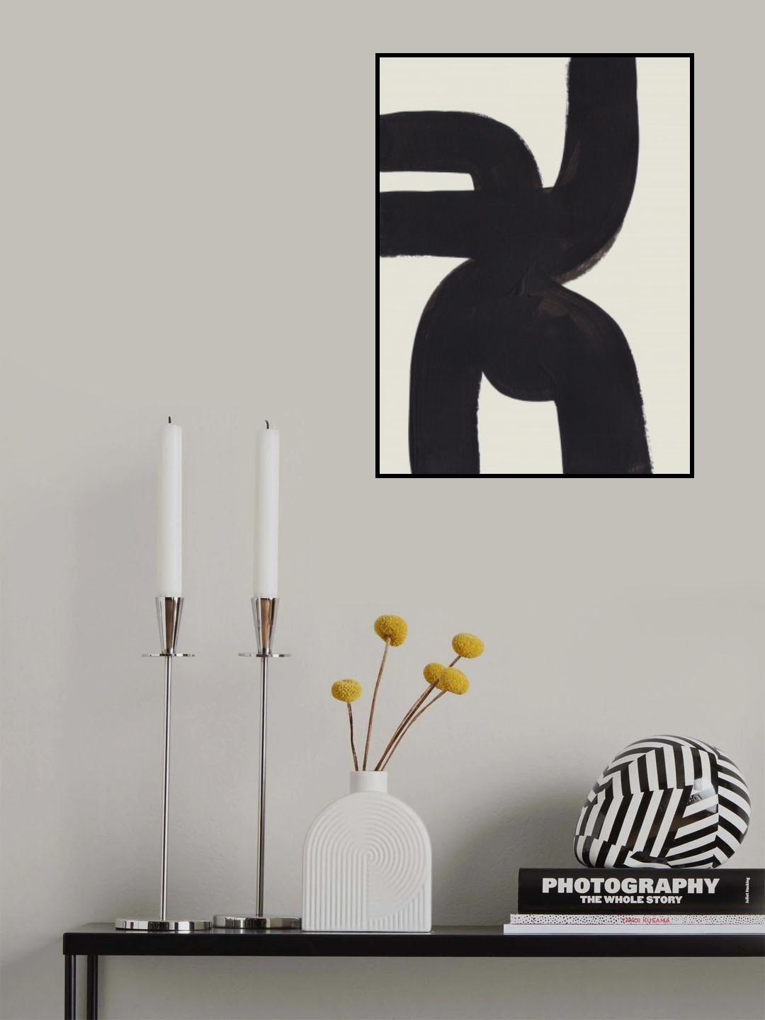 Ink Motif 53 Poster och Canvastavla