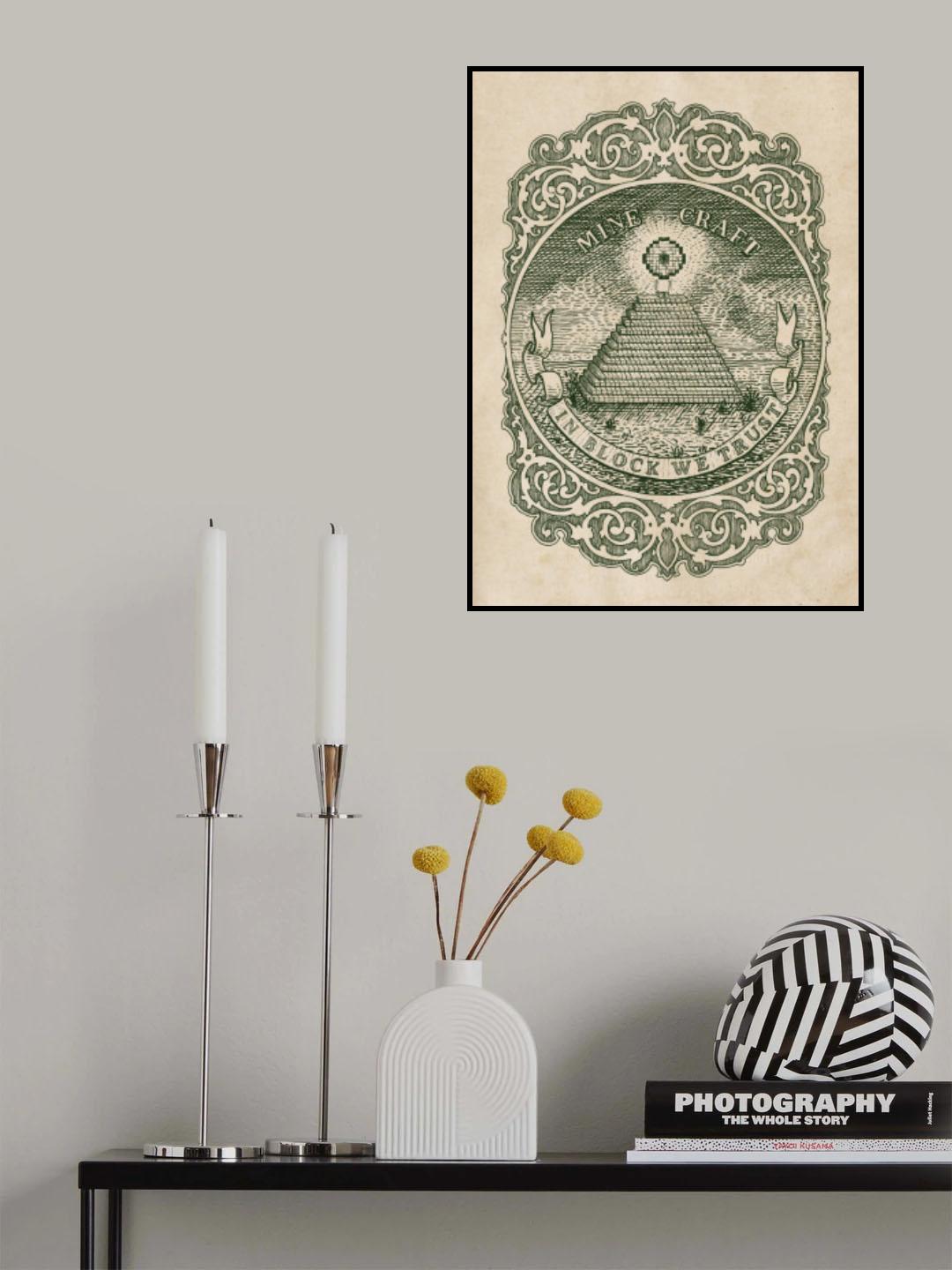 In Block We Trust Poster och Canvastavla