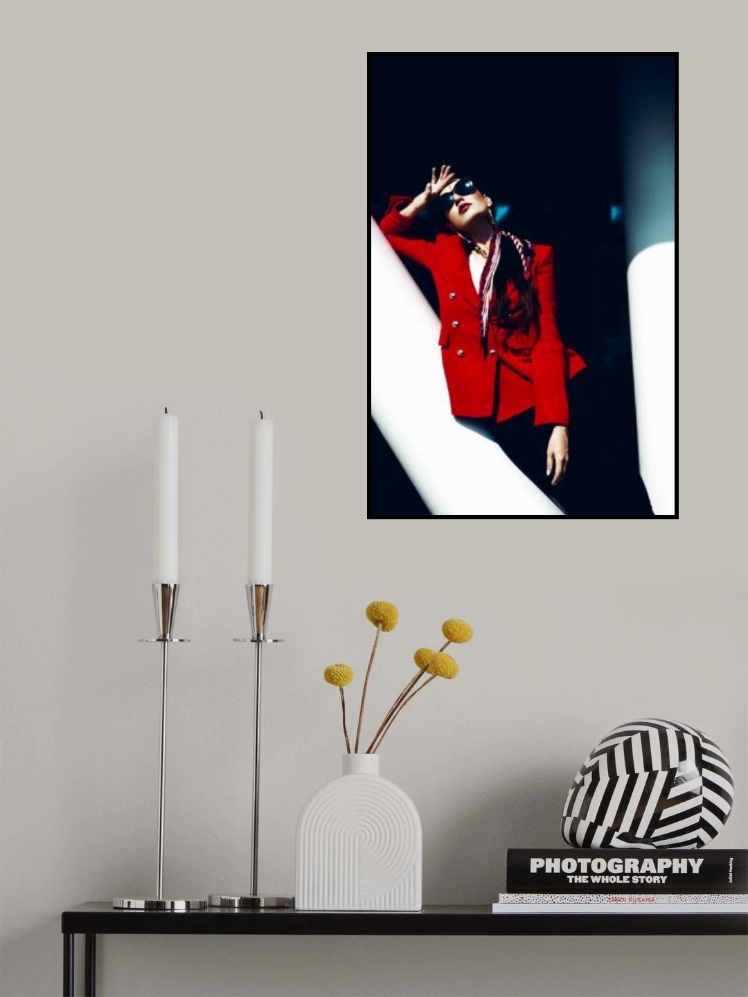 When in doubt wear Red Poster och Canvastavla