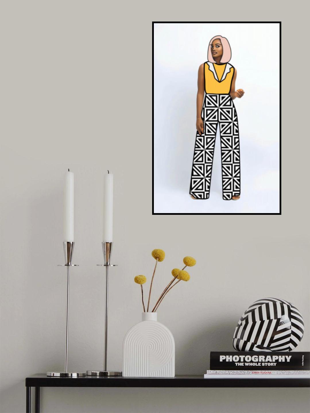 Checkered Pants Lady Poster och Canvastavla