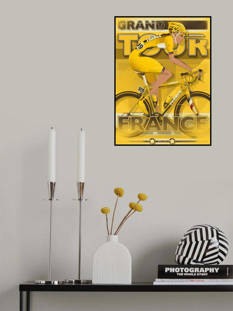 Tour De France Grand Tour Cycling Race Poster och Canvastavla