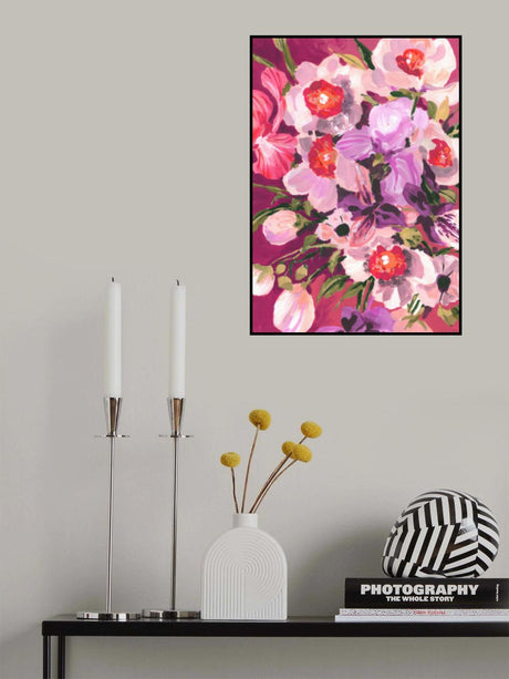Pink Orchids Poster och Canvastavla