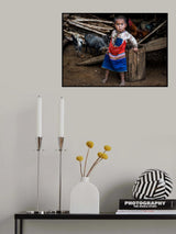 Ann tribe child-Myanmar Poster och Canvastavla