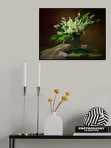 With a bouquet of lilies of the valley Poster och Canvastavla