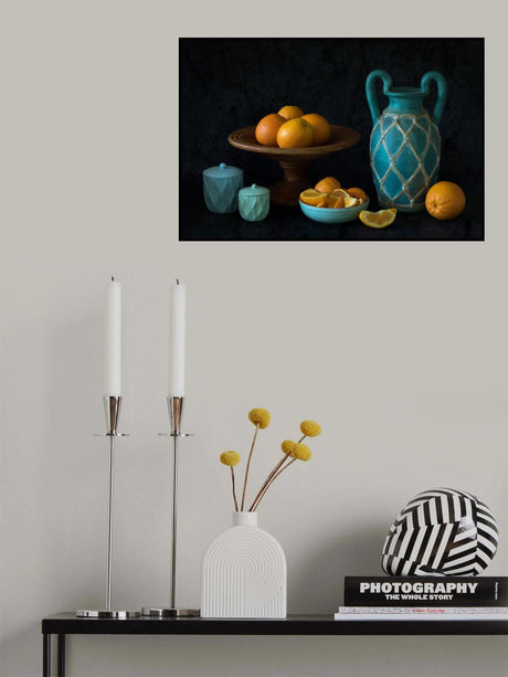 Still Life with Oranges Poster och Canvastavla