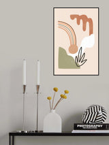 Misty Mountain Shapes Color and Shapes Poster och Canvastavla