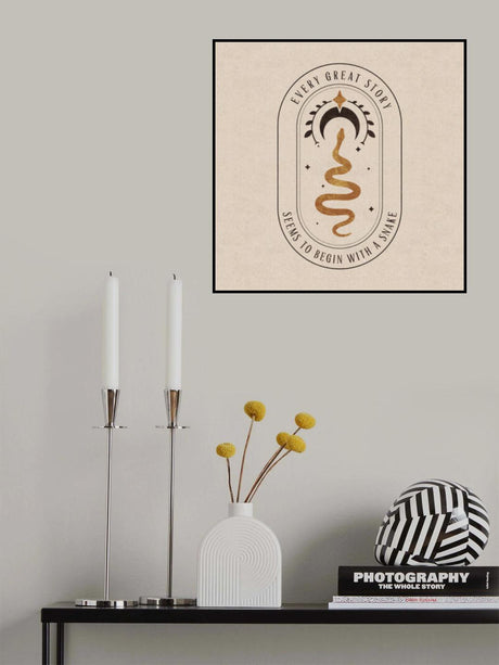 Begin Snake Poster och Canvastavla
