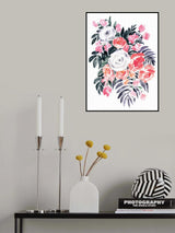 Harriet bouquet in raspberry pink Poster och Canvastavla